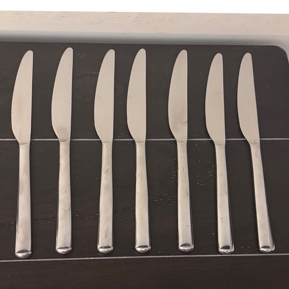 Modern Solid‎ Knife Set Boston (Stainless) by WMF Flatware | Set of 7